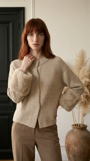 Garde-robe - Gilet - Taupe