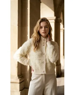 Garde-robe - Gilet - Ecru