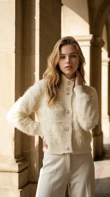 Garde-robe - Gilet - Ecru