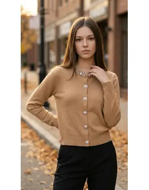 Garde-robe - Gilet - Camel
