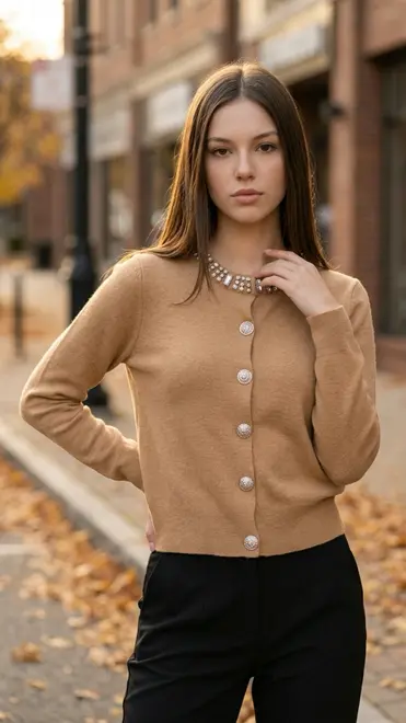 Garde-robe - Gilet - Camel