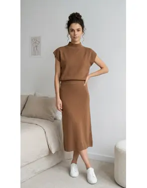 Garde-robe - 2-stuk - Camel