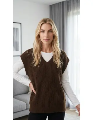 Garde-robe - Pull - Donker bruin
