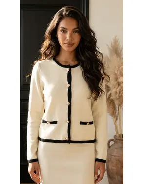 Garde-robe - Gilet - Ecru
