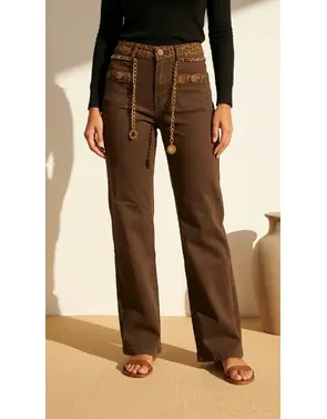 Garde-robe - Lange Broek - Donker bruin