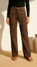Garde-robe - Lange Broek - Donker bruin