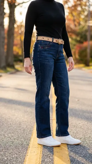Garde-robe - Lange Broek - Donker jeans