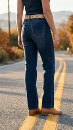 Garde-robe - Lange Broek - Donker jeans