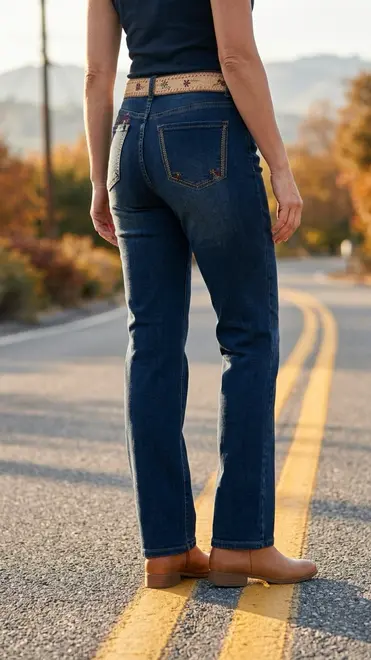 Garde-robe - Lange Broek - Donker jeans