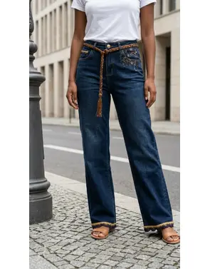 Garde-robe - Lange Broek - Donker jeans