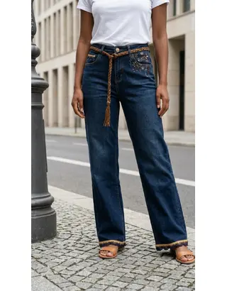 Garde-robe - Lange Broek - Donker jeans