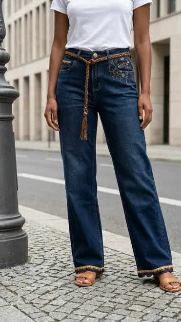 Garde-robe - Lange Broek - Donker jeans