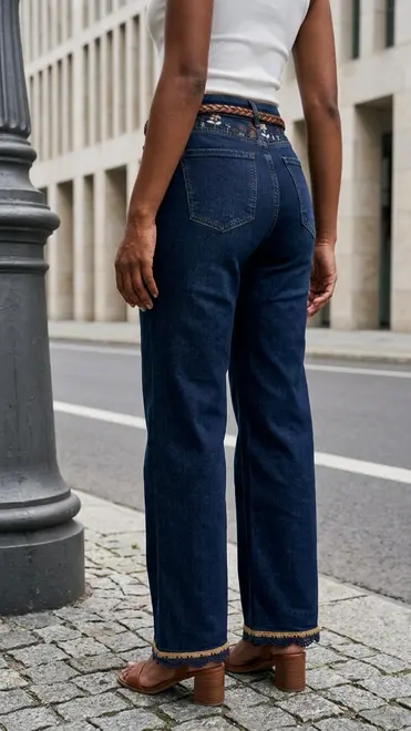 Garde-robe - Lange Broek - Donker jeans