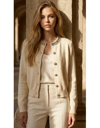 Garde-robe - Gilet - Ecru
