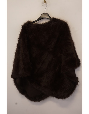 Garde-robe - Poncho - Donker bruin