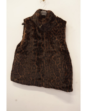 Garde-robe - body warmer - Zwart-bruin