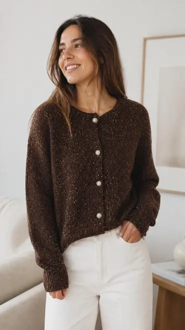 Garde-robe - Gilet - Donker bruin
