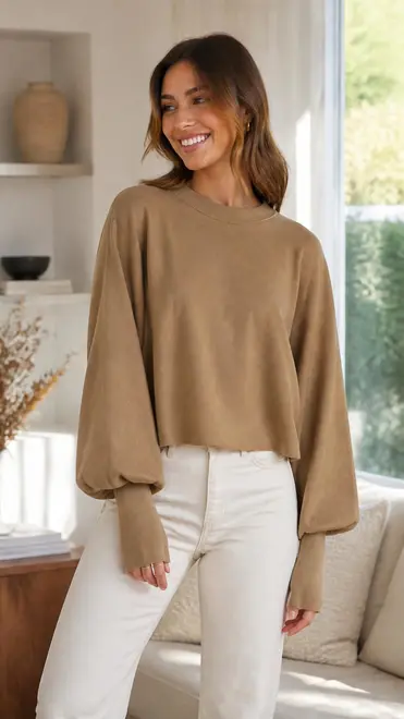 Garde-robe - Pull - Taupe