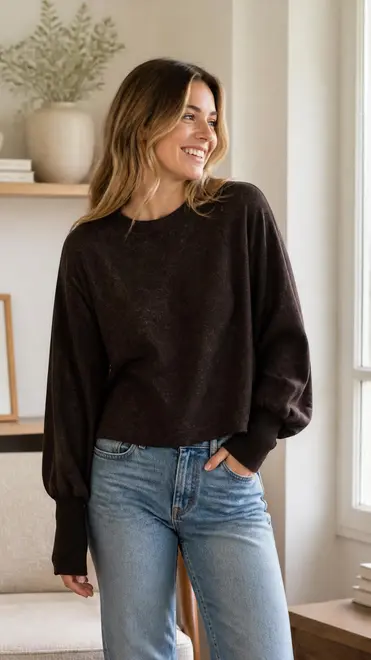 Garde-robe - Pull - Donker bruin