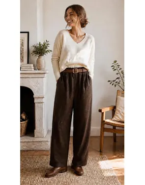 Garde-robe - Lange Broek - Donker bruin
