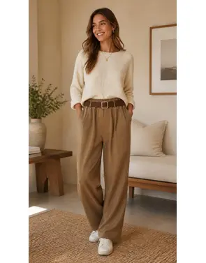 Garde-robe - Lange Broek - Taupe