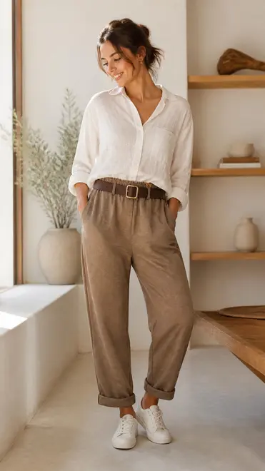Garde-robe - Lange Broek - Bruin
