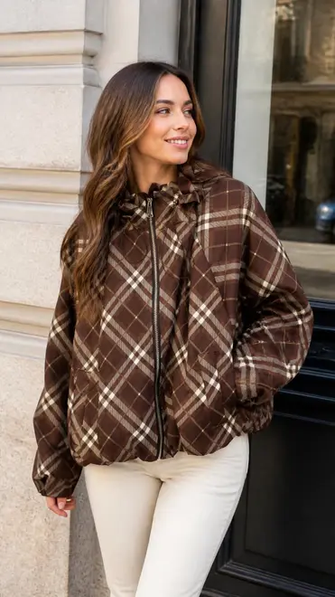 Garde-robe - Jas - Groen-bruin