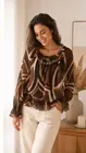 Garde-robe - Top - Zwart-bruin