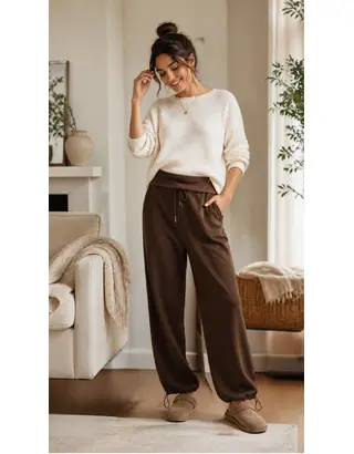 Garde-robe - Lange Broek - Donker bruin