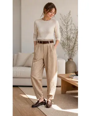 Garde-robe - Lange Broek - Beige