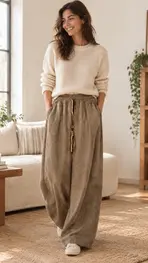 Garde-robe - Lange Broek - Taupe