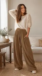 Garde-robe - Lange Broek - Beige