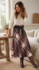 Garde-robe - Lange Rok - Paars