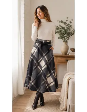 Garde-robe - Lange Rok - Blauw