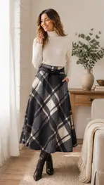 Garde-robe - Lange Rok - Blauw