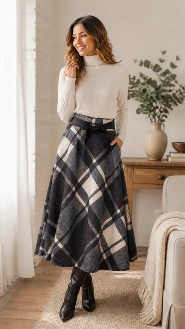 Garde-robe - Lange Rok - Blauw