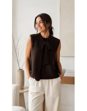 Garde-robe - Gilet - Donker bruin