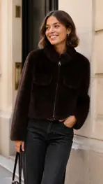 Garde-robe - Jas - Donker bruin
