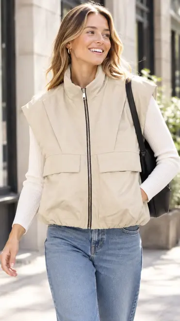 Garde-robe - Gilet - Beige
