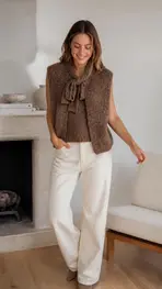 Garde-robe - Gilet - Taupe