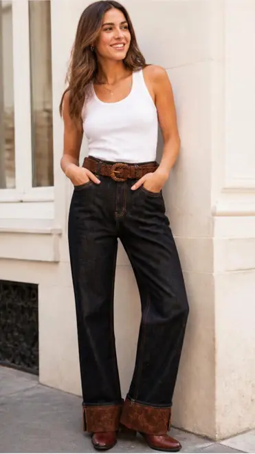 Garde-robe - Lange Broek - Donker jeans