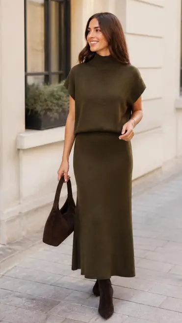 Garde-robe - 2-stuk - Kaki