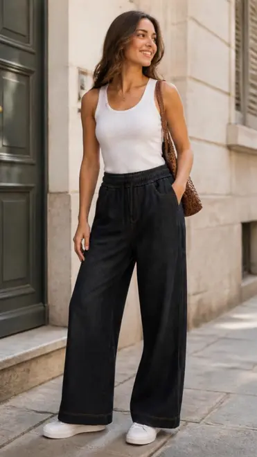 Garde-robe - Lange Broek - Donker jeans