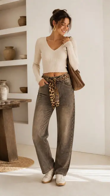 Garde-robe - Lange Broek - Taupe