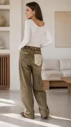 Garde-robe - Lange Broek - Taupe