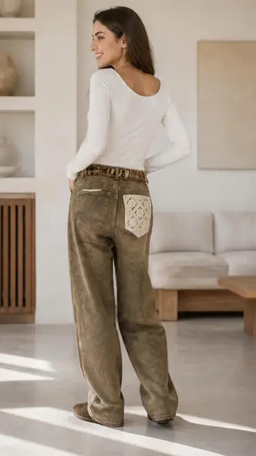 Garde-robe - Lange Broek - Taupe