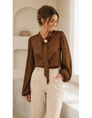 Garde-robe - Blouse - Donker bruin