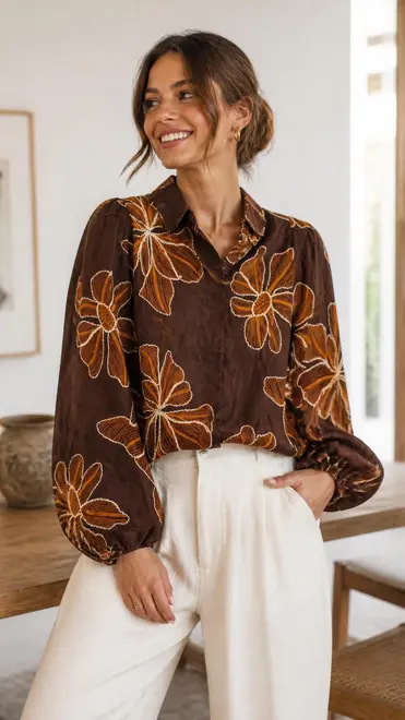 Garde-robe - Blouse - Bruin