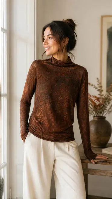 Garde-robe - Top - Donker bruin