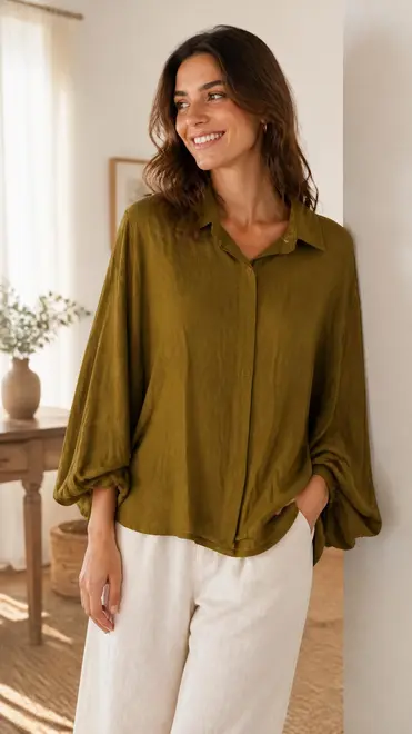 Garde-robe - Blouse - Kaki